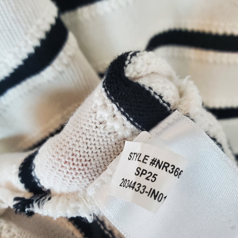 Madewell Striped Short Sleeve Polo Sweater - Picture 9 of 11